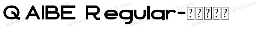 QAIBE Regular字体转换